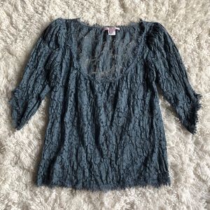 Brand New Rebecca Taylor lace top size 4